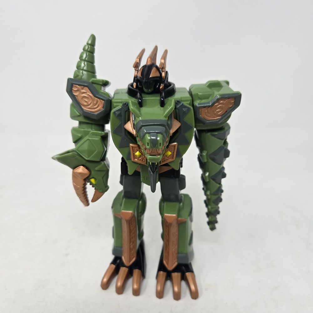 Bandai 2003 Power Rangers Ninja Storm Green Samurai Star Megazord Figure 70013